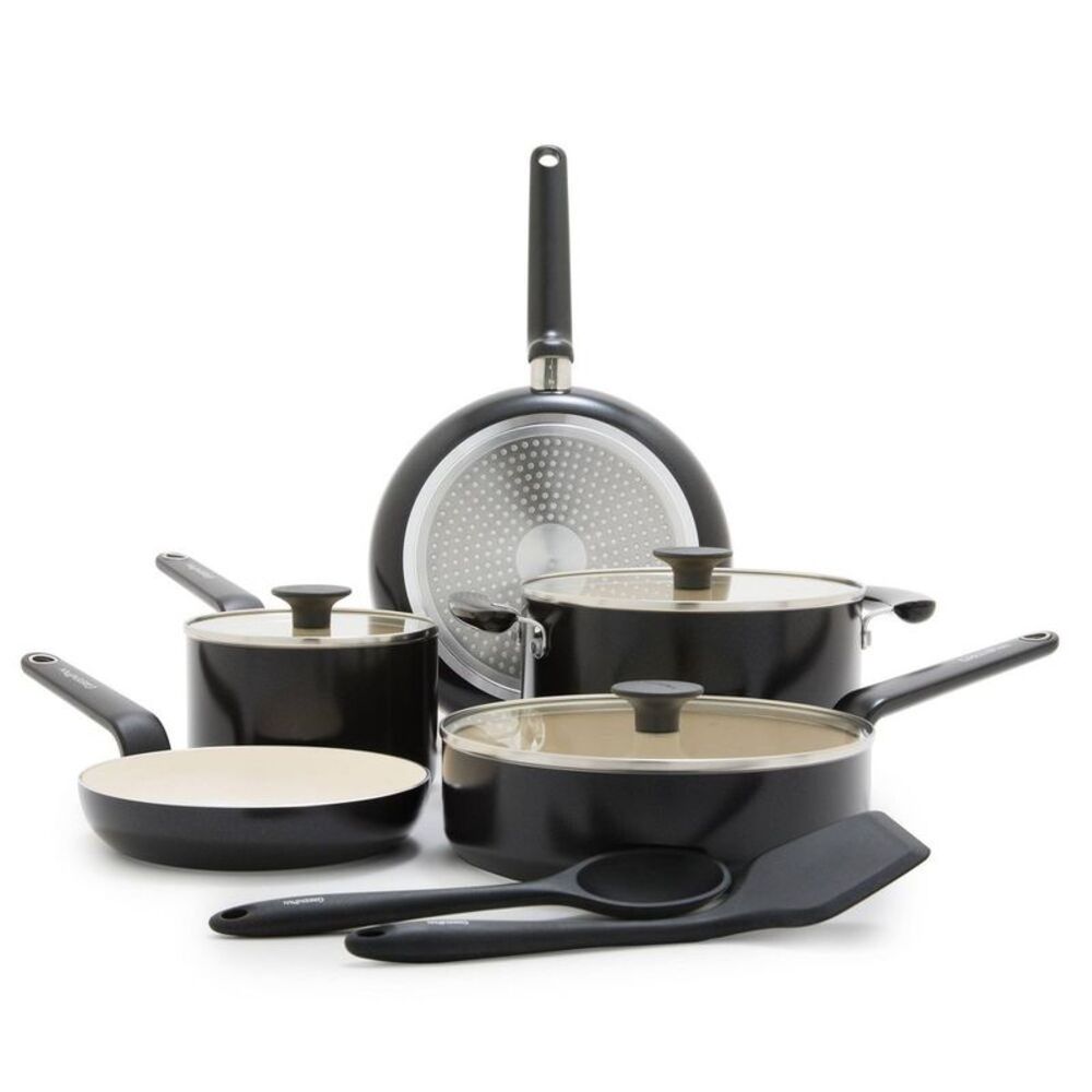 Open Box - GreenPan -  Rio Advanced 10pc Ceramic Nonstick Cookwa Black